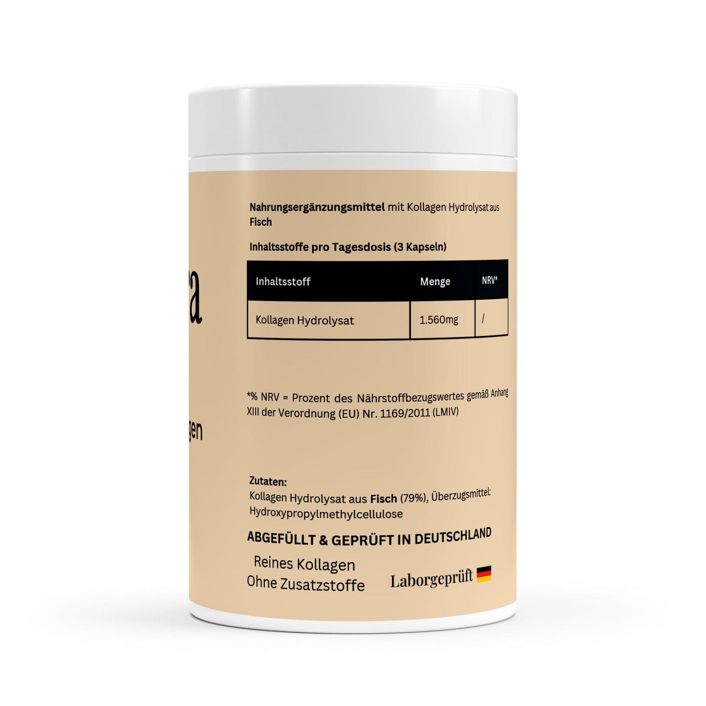 Marine Kollagen Peptide (2000 - 5000 DA) - 120 Kapseln - Avyra Deluca Shop