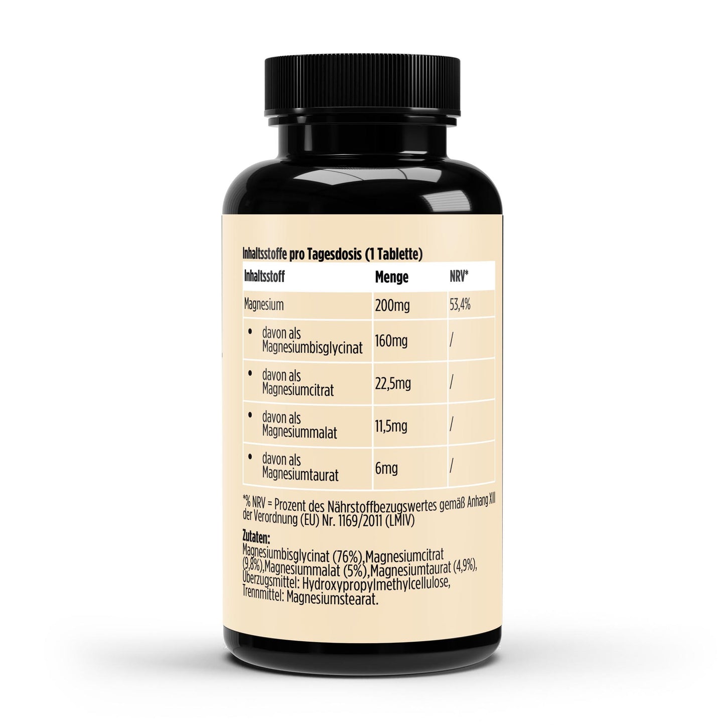 Magnesium 4fach Komplex - 60 vegane Tabletten - Avyra Deluca Shop