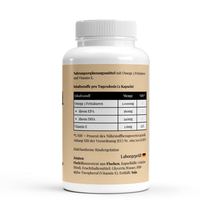 Omega 3 Triglyceride 18/12 (Halal Gelatine) - 140 Softgels - Avyra Deluca Shop