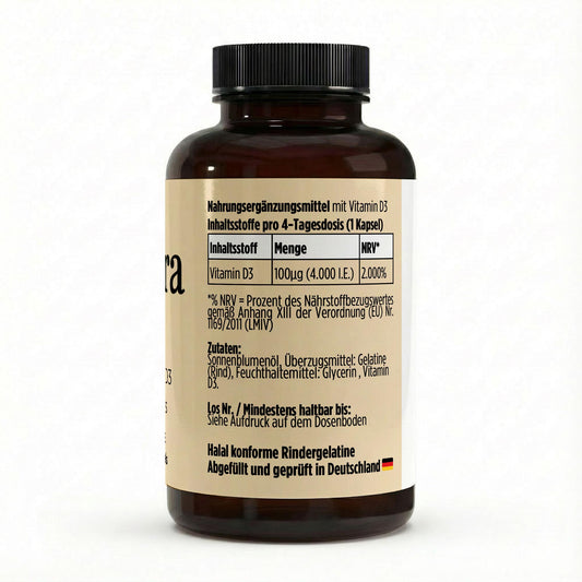 Vitamin D3 4.000 IE - 180 Softgels - Avyra Deluca Shop