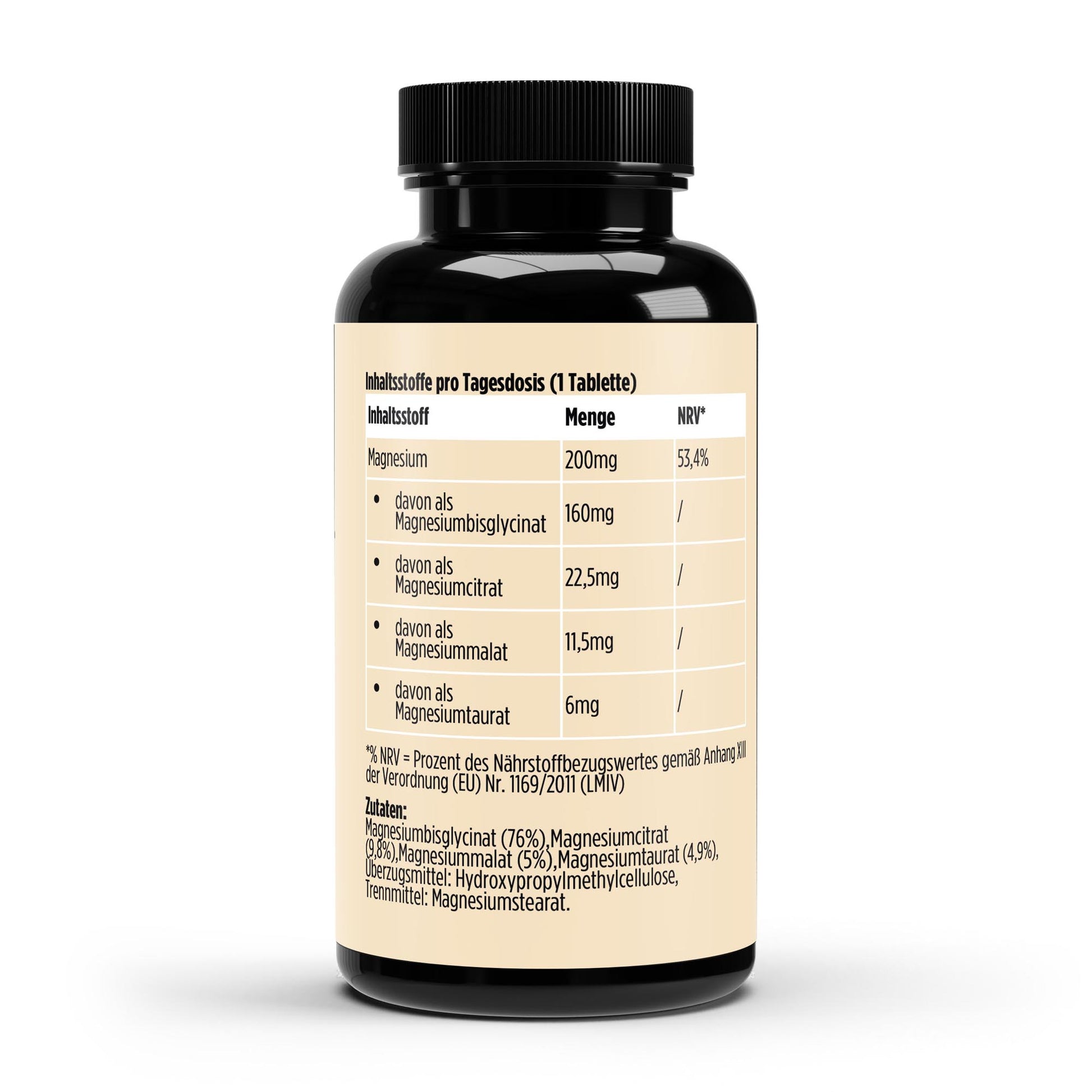 Magnesium 4fach Komplex - 60 vegane Tabletten - Avyra Deluca Shop