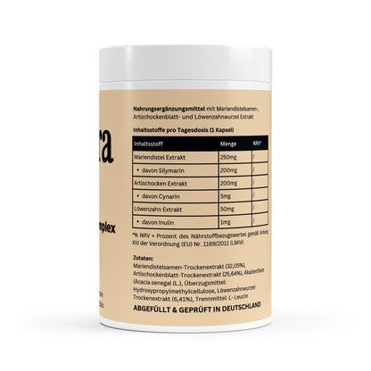 Mariendistel Artischocke Löwenzahn Komplex - 120 Kapseln - Avyra Deluca Shop