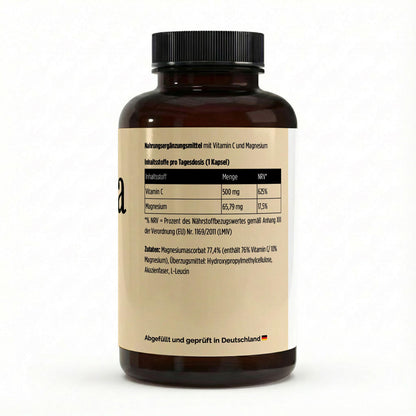 Gepuffertes Vitamin C 500mg + Magnesium - 240 Kapseln - Avyra Deluca Shop