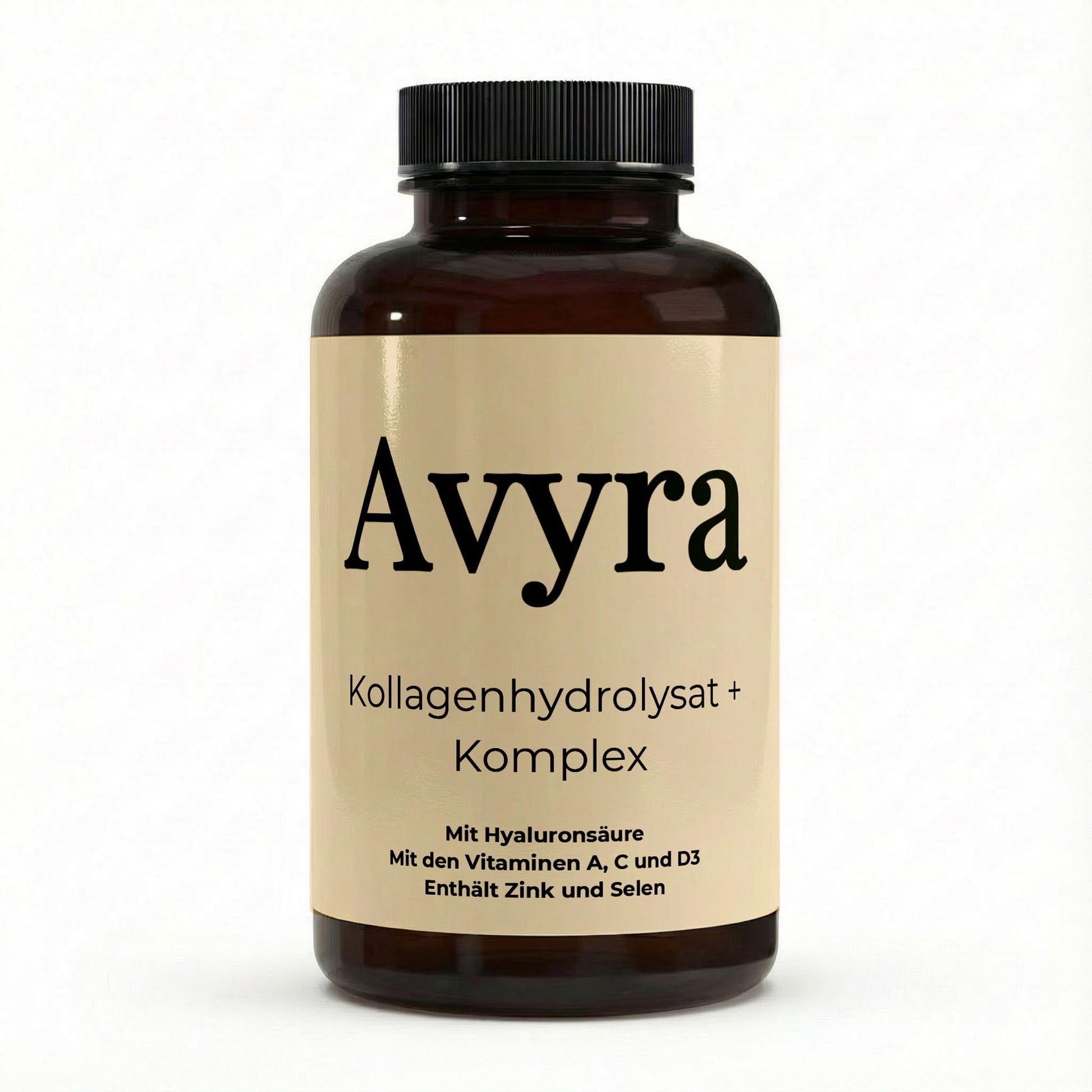 Premium Kollagenhydrolysat PLUS (3000 - 5000 DA ) - 180 Kapseln - Avyra Deluca Shop