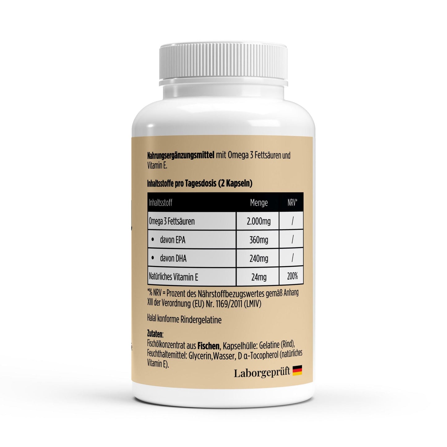 Omega 3 Triglyceride 18/12 (Halal Gelatine) - 140 Softgels - Avyra Deluca Shop