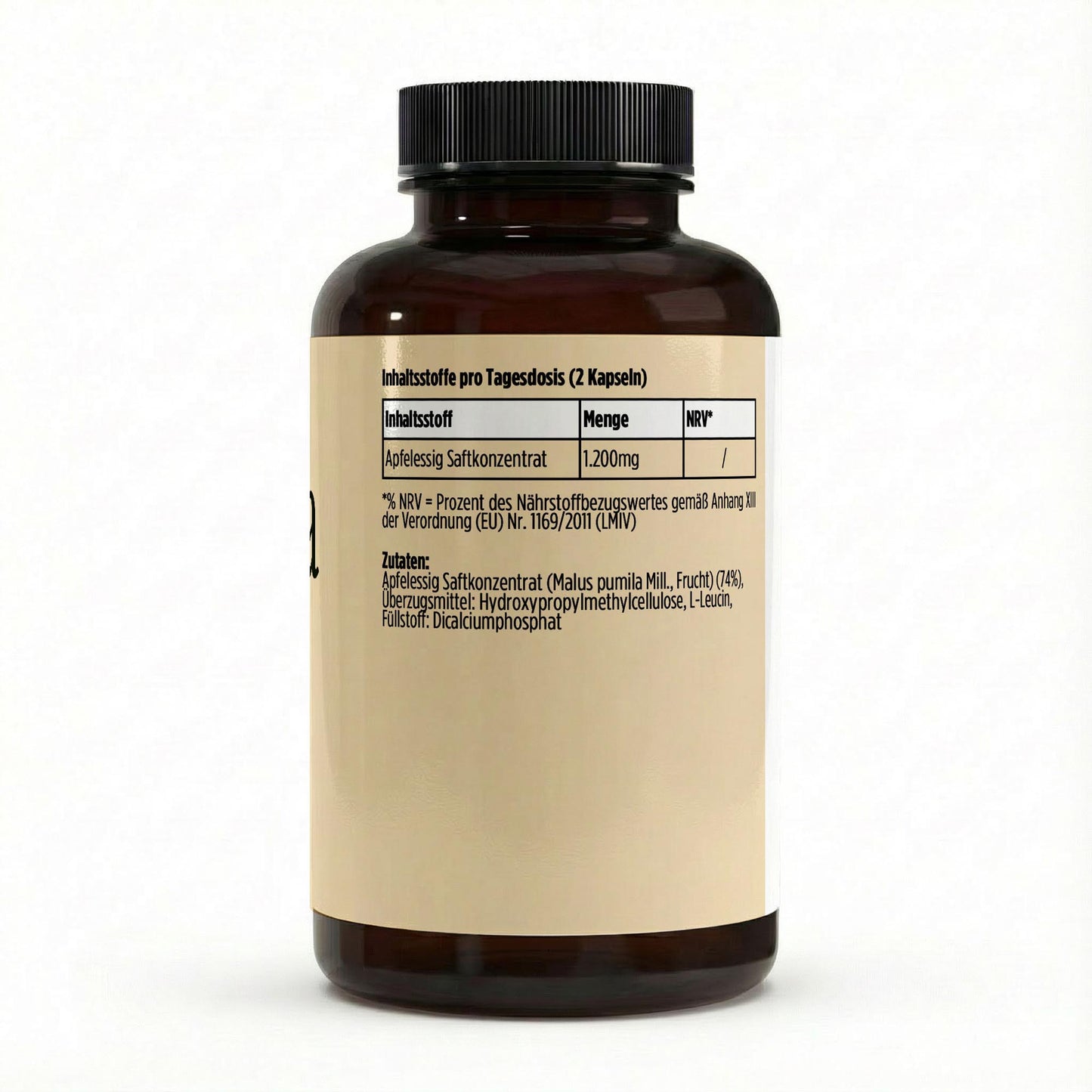 Apfelessig Extrakt Kapseln (600mg je Kapsel) - 120 vegane Kapseln - Avyra Deluca Shop