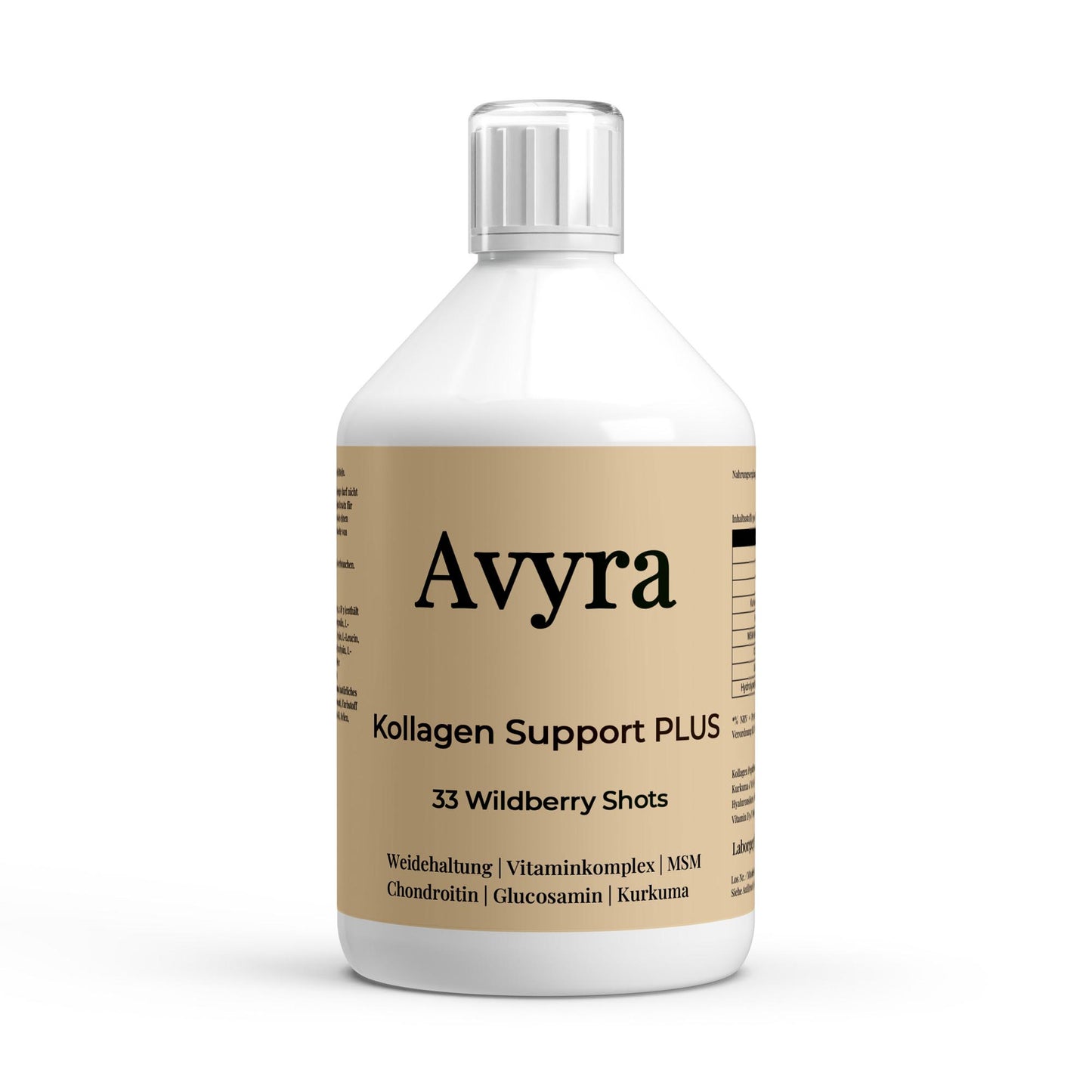 Kollagen Support PLUS+ Shots (1500 DA) - Wild Berry - 500ml - Avyra Deluca Shop
