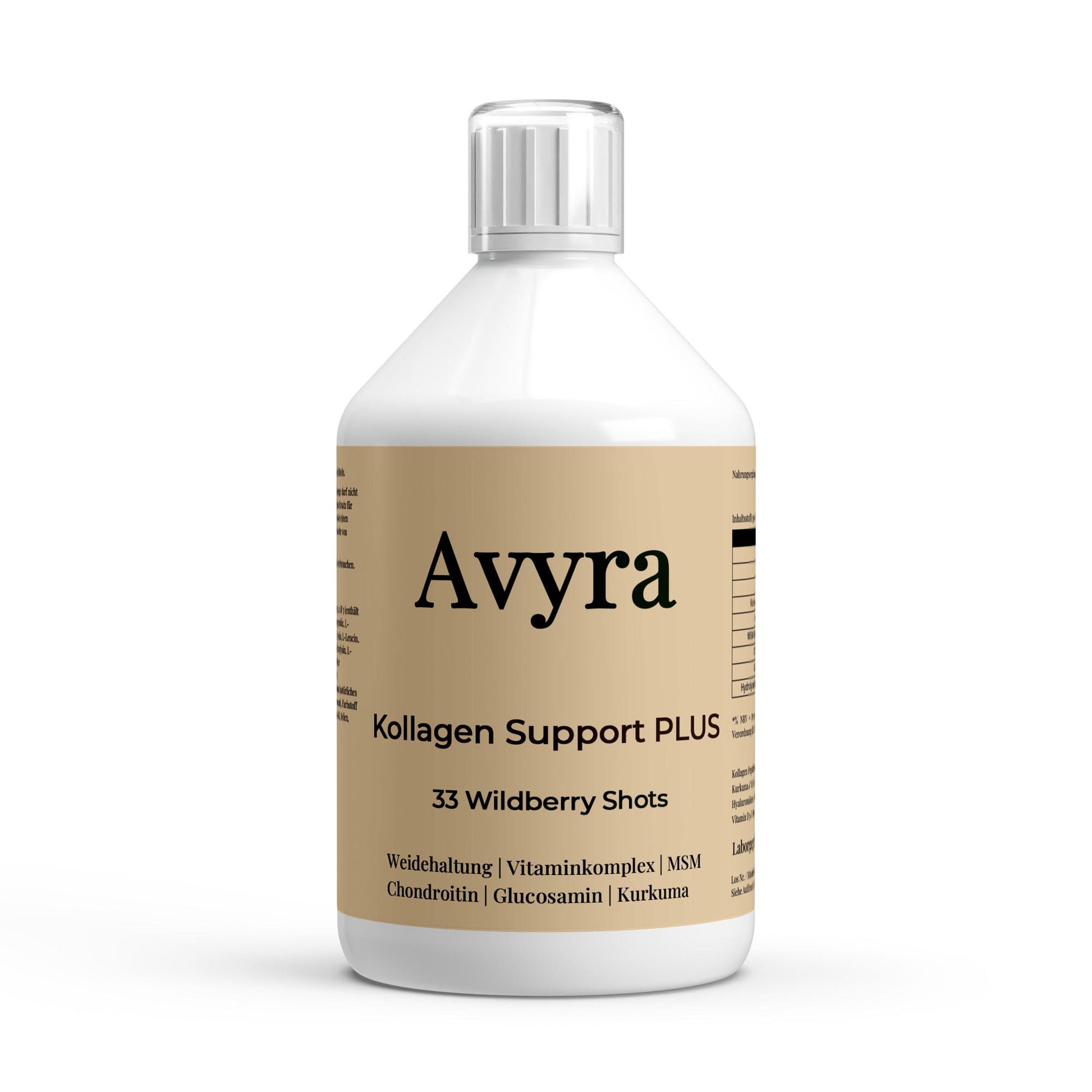 Kollagen Support PLUS+ Shots (1500 DA) - Wild Berry - 500ml - Avyra Deluca Shop