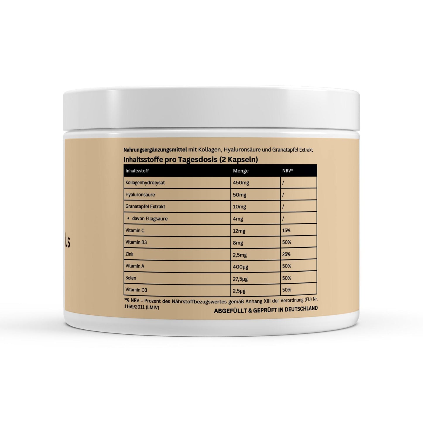 Kollagenhydrolysat PLUS Haut Haare Nägel - 180 Kapseln - Avyra Deluca Shop