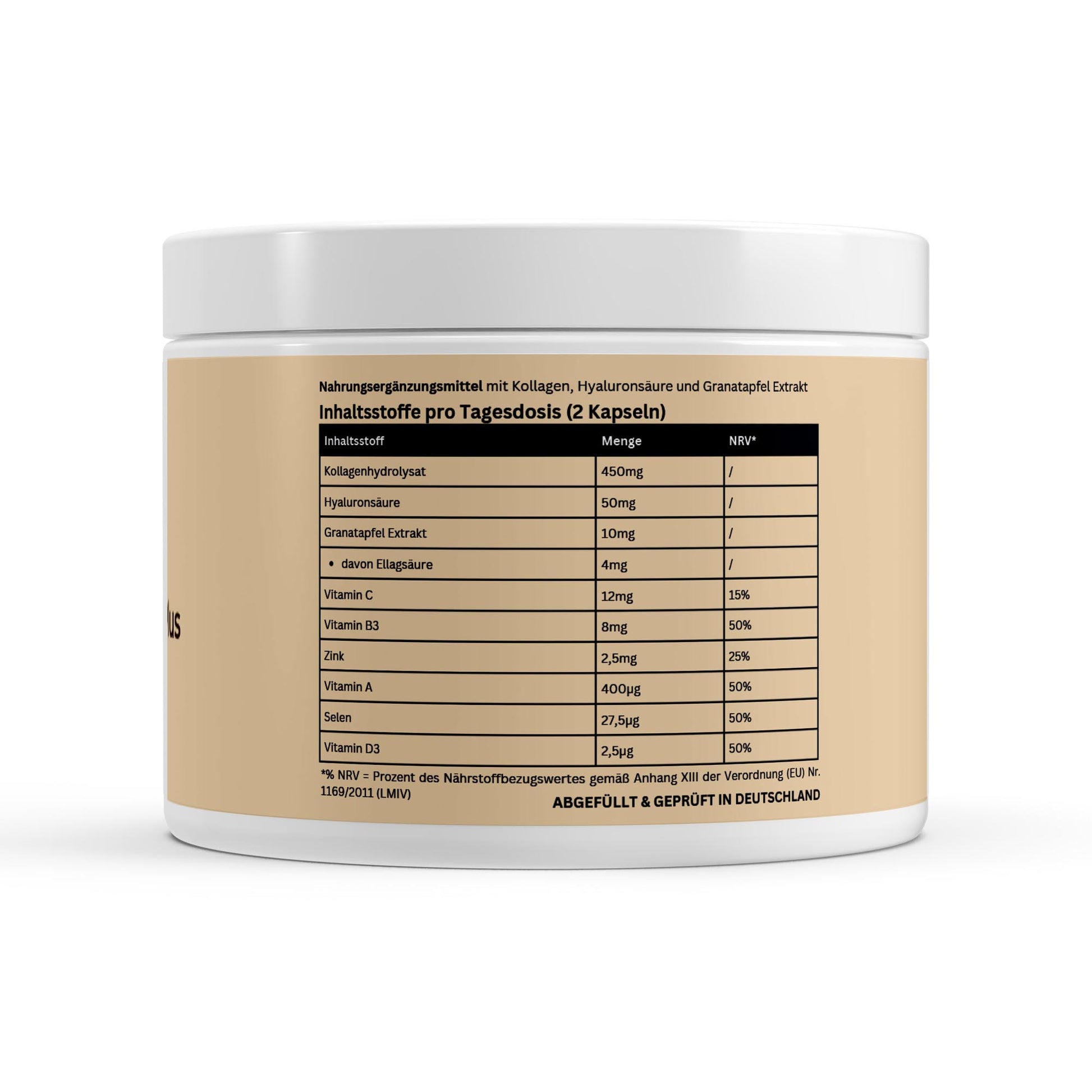 Kollagenhydrolysat PLUS Haut Haare Nägel - 180 Kapseln - Avyra Deluca Shop