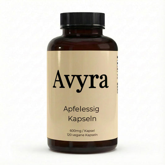 Apfelessig Extrakt Kapseln (600mg je Kapsel) - 120 vegane Kapseln - Avyra Deluca Shop