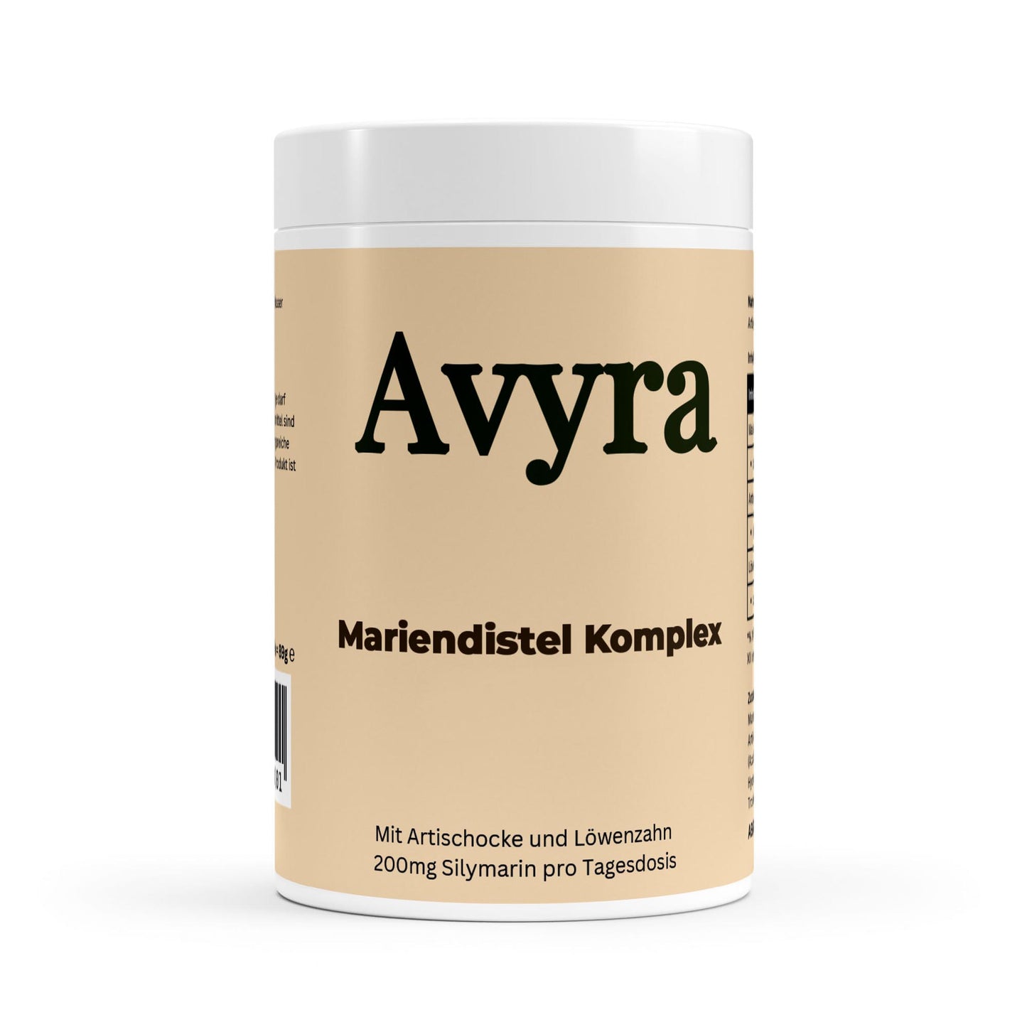 Mariendistel Artischocke Löwenzahn Komplex - 120 Kapseln - Avyra Deluca Shop
