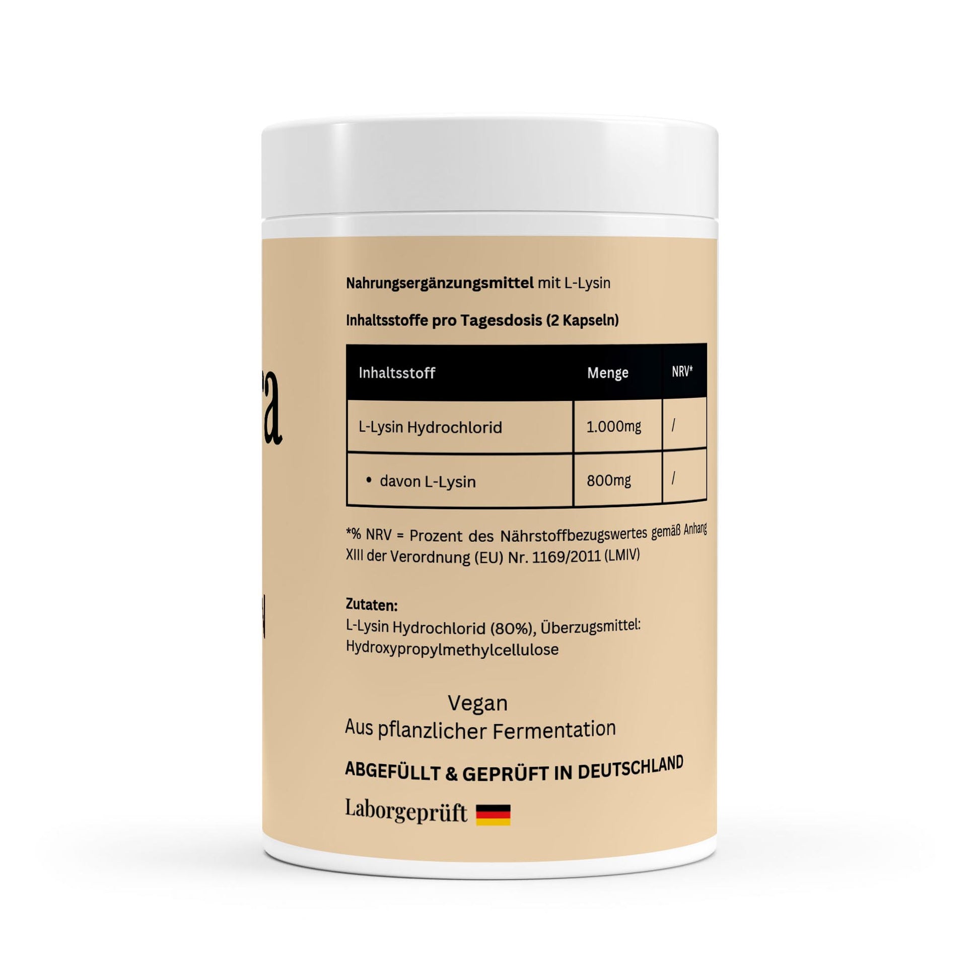 L - Lysin - 100 Kapseln - Avyra Deluca Shop
