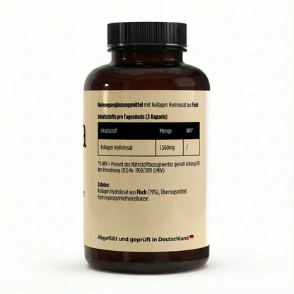 Marine Kollagen Peptide (2000 - 5000 DA) - 120 Kapseln - Avyra Deluca Shop