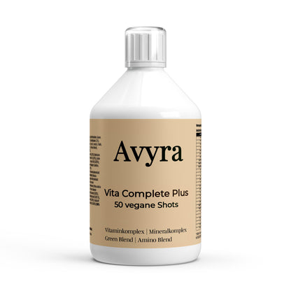 Vita Complete PLUS+ 50 vegane Shots - Fresh Orange - 500ml - Avyra Deluca Shop