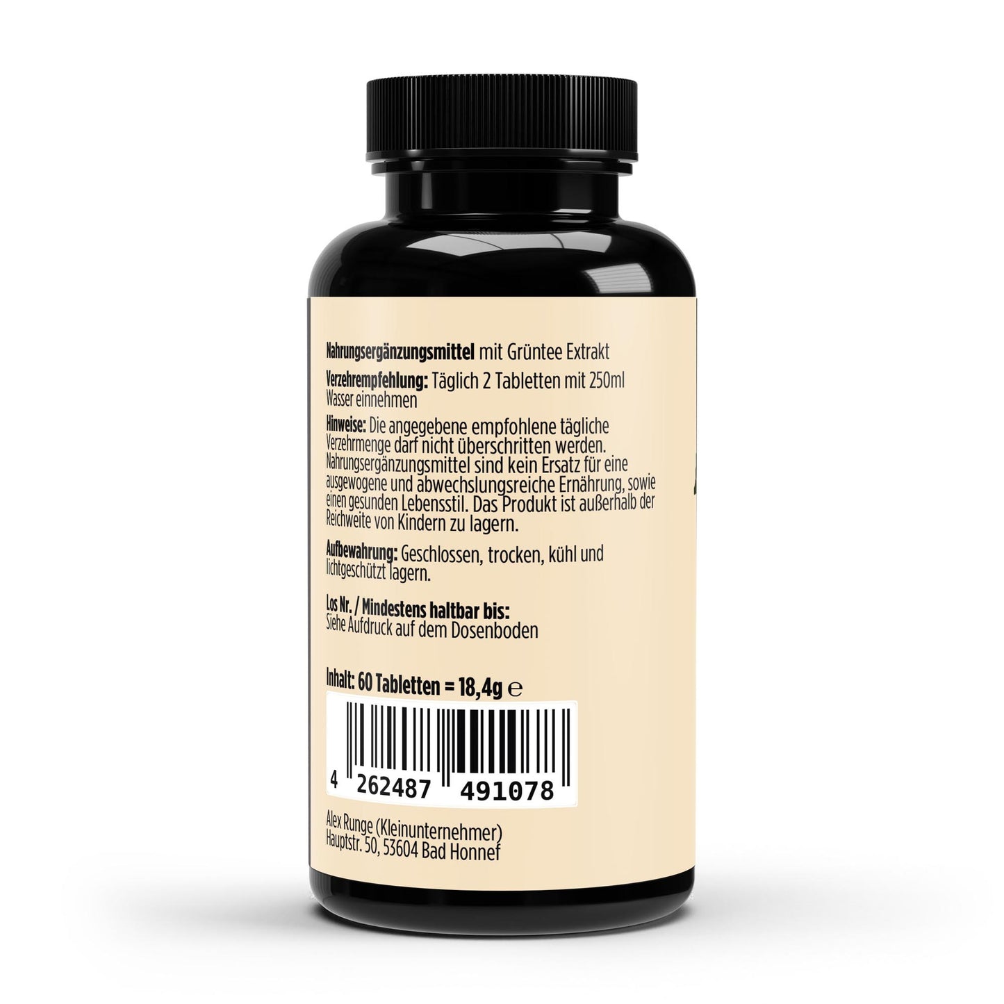 Grüntee Extrakt 40% Polyphenole - 60 Kapseln - Avyra Deluca Shop