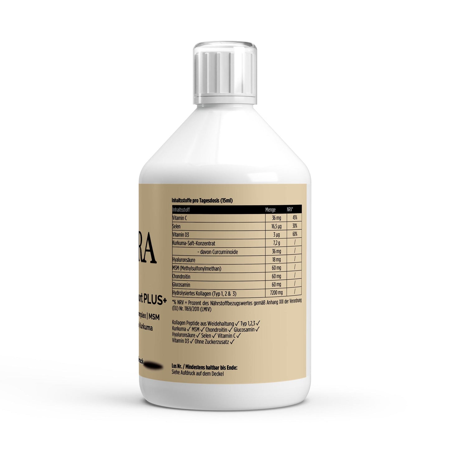 Kollagen Support PLUS+ Shots (1500 DA) - Wild Berry - 500ml - Avyra Deluca Shop