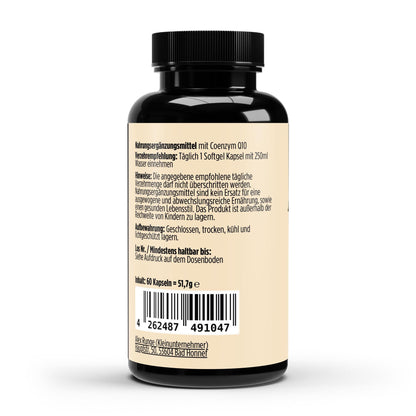 Coenzym Q10 200mg - 60 Softgels - Avyra Deluca Shop
