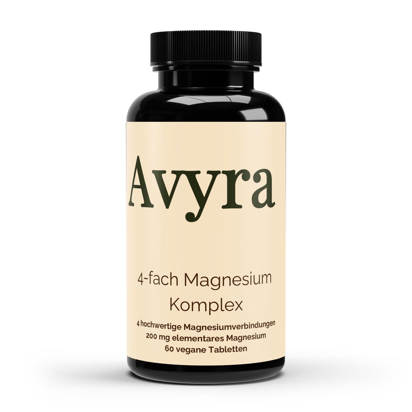 Magnesium 4fach Komplex - 60 vegane Tabletten - Avyra Deluca Shop