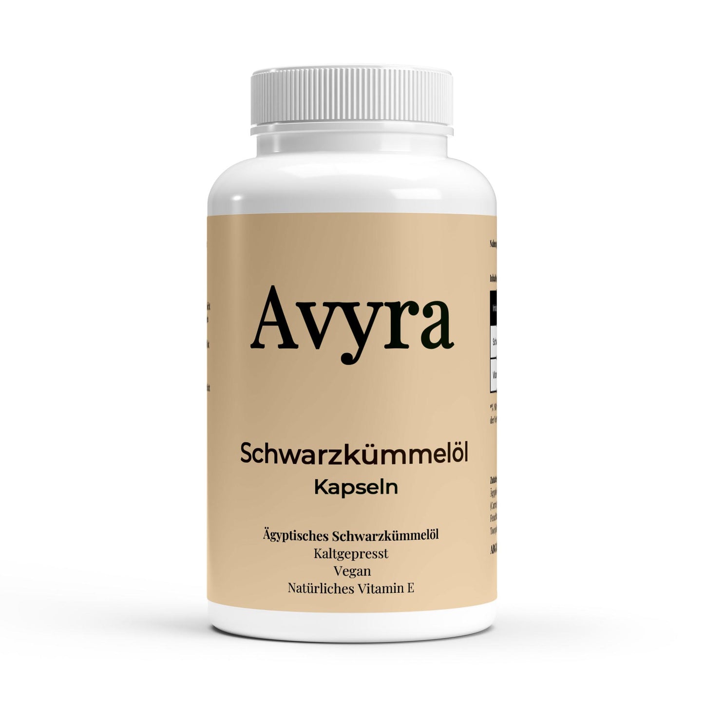 Ägyptisches Schwarzkümmelöl - 240 vegane Softgels - Avyra Deluca Shop