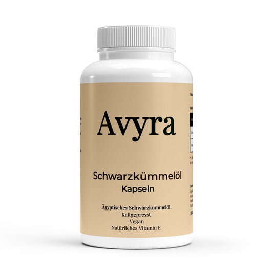 Ägyptisches Schwarzkümmelöl - 240 vegane Softgels - Avyra Deluca Shop