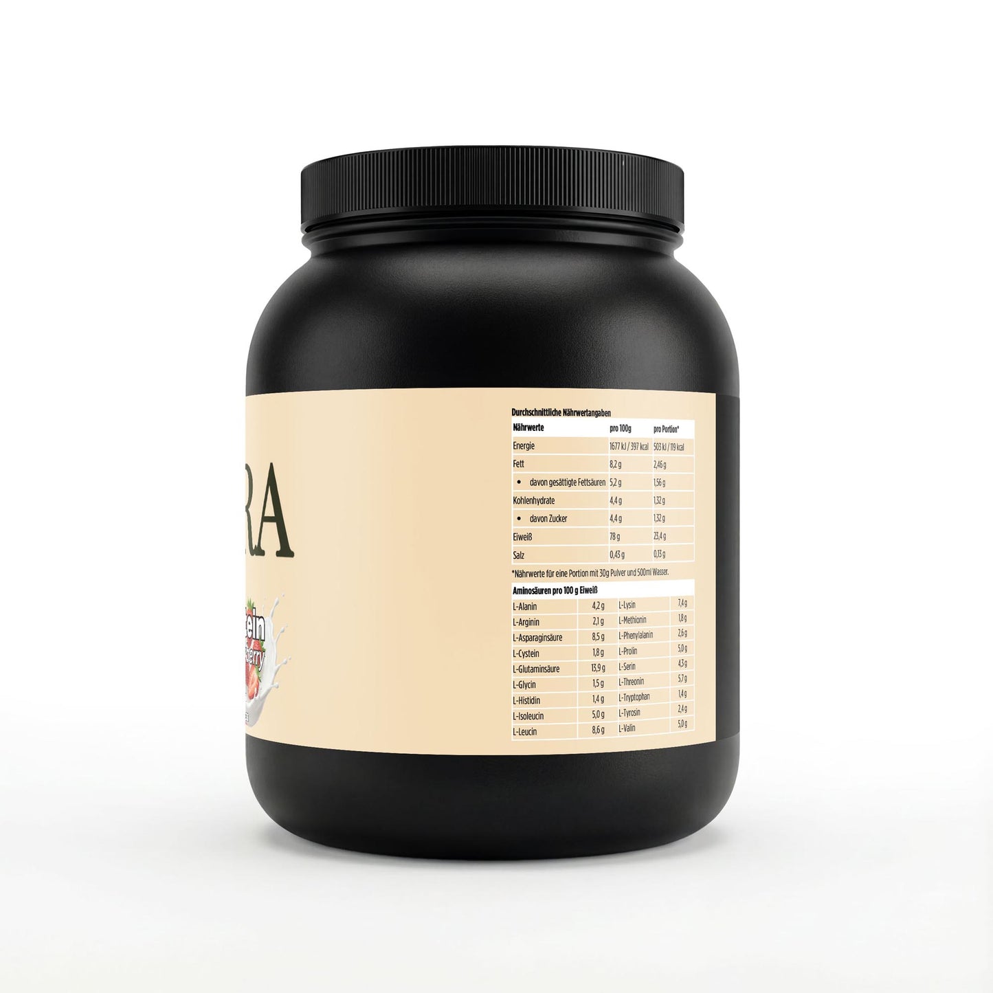 Premium Whey Protein Erdbeere - 1.000g - Avyra Deluca Shop