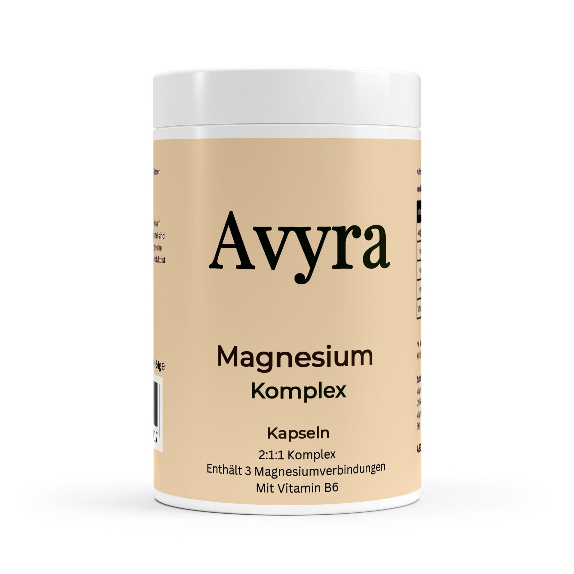 Magnesium Komplex + Vitamin B6 - 90 Kapseln - Avyra Deluca Shop