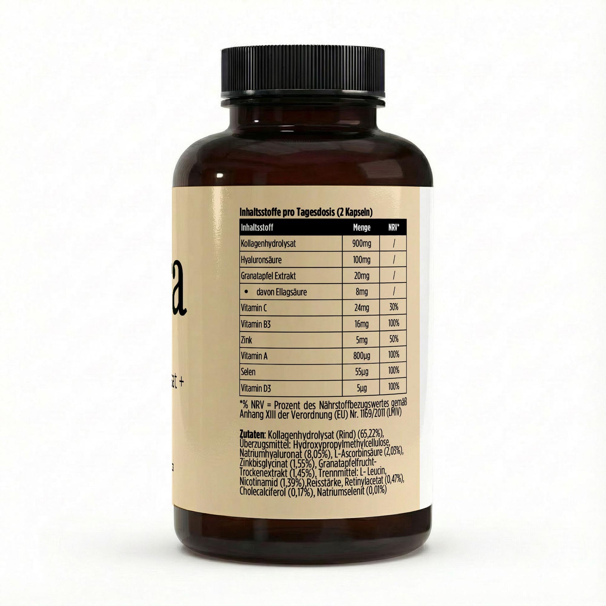 Premium Kollagenhydrolysat PLUS (3000 - 5000 DA ) - 180 Kapseln - Avyra Deluca Shop